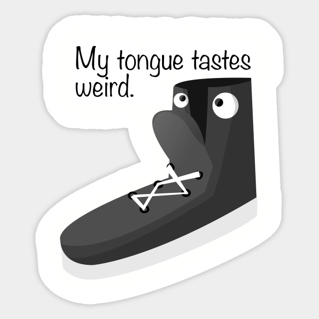 Furry Tongue Shoes Sticker TeePublic